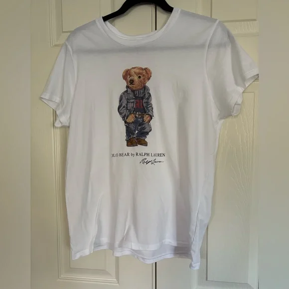 Polo by Ralph Lauren White Polo Bear Tee - Picture 1 of 6